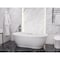 Anzzi Freestanding Whirlpool and Air Jetted Tub, 71.25 L, 35.8 W, White, Acrylic, Center FT-AZ102 - alternate 7